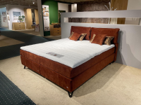 RUF Betten - Boxspringbett Cushido ALX R Stoff 07909 Rot Braun Fuß Mattschwarz Inklusive Kissen - 4