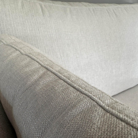 IP Design - Sofa John Edwards 8 Stoff Noah IP1744 272 Beige Sockel Metall Glanz Inklusive Armkissen - 8