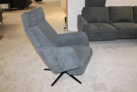 DFM - Garnitur Cadiz Stoff 56 Clever Grau Ecksofa mit Sessel - 5