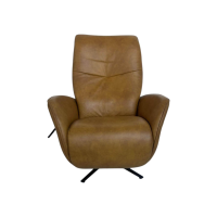 himolla - Relaxsessel 7928 Easyswing M Longlife Leder Eleganza Mais Braun Sternfuß Edelstahloptik Drehbar - 6