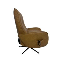 himolla - Relaxsessel 7928 Easyswing M Longlife Leder Eleganza Mais Braun Sternfuß Edelstahloptik Drehbar - 12