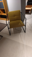 Brühl - Sessel Grace Stoff 5275 71 Gelb Gestell Metall Schwarz Pulverbeschichtet - 3