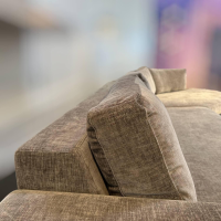 Bielefelder Werkstätten - Sofalandschaft Inspiration Stoff BEN BW1804-323 Beige Braun Holzfuß Standard Schwarz Gebeizt - 5