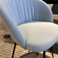 KFF - 4er Set Stuhl Giro Stoff Seven Water 2712 Blau Grau Sitz Stoff Mint 50 Grün Blau 4 Fuß Rundrohrgestell Anthrazit - 7