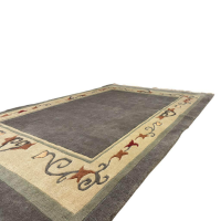 Eigene Herstellung - Teppich Nepal 248x177 cm handgeknüpft Schurwolle Blau Grau Beige - 2