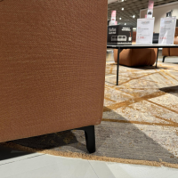 Mondo - Sofa Ensemble Sallin Stoff  Nevio Cognac Füße Schwarz - 6