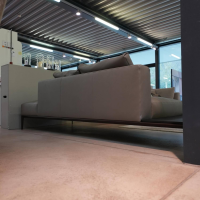 Walter Knoll - Recamiere Jaan Living 783 25 Bezug Leder Safari Mineral Grau mit Ablageboard - 7