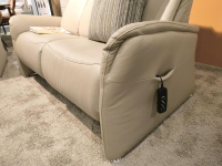 himolla - Polstergruppe Cansas Leder Longlife Quarz 24 Beige Füße Aluminium Silber Inklusive Kissen - 5