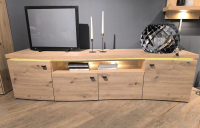 Ideal Möbel - Wohnkombination Holz Inklusive Beleuchtung - 9