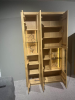 Wöstmann - Vitrinenschrank WM 1830 Kerneiche Rückwand Hirnholz Mit Innenbeleuchtung Und Funkdimmer - 3