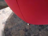 Kappa Salotti - Sessel Coco Stoff 4797 Rot Füße Chrom - 7