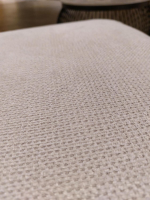 Global - Ecksofa Samara Stoff S-XBO29/05 White Grey Grau Füße Metall Schwarz - 2