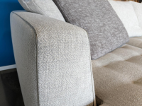 Maxalto - Corner sofa Lucrezia Soft fabric Solaris 300 Tortora Beige with 5 cushions - 3