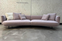 Walter Knoll - Sofa Maaru 850 Stoff Lino 7899 Magnolia Violett Gestell Schwarz Matt Pulverbeschichtet Inklusive 5 Kissen - 4