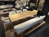 himolla - Bank Dining 1470 Leder 27 Longlife Mimosa Fragrance Beige Gestell Metall Beige Pulverbeschichtet - 2