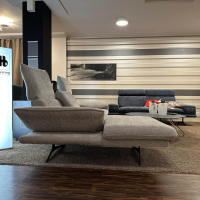 EMP - Polstergruppe VZ CR Hubertus A Stoff 06 212 18 Maranta 18 Grey Grau Fuß MF 59 Kufe Schwarz - 3