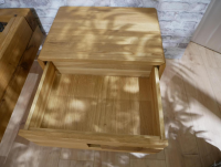 Natura - Balkenbett HHK-Fagus Balkenbett Baltimore Wildeiche Natur mit 2 Kommoden - 5