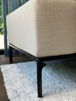 Bielefelder Werkstätten - Ecksofa Spirit Stoff Bonito 9 6007 171 Beige Metallfuß Matt Schwarz Pulverbeschichtet - 7