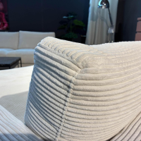 Schöner Wohnen-Kollektion - Ecksofa Garbo Stoff 6 Cord Snow Weiß Inklusive Longchair - 11