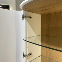 Mondo - Highboard R Kigara Lack LM02 Weiß Matt Akzent Hirnholz Inklusive Beleuchtung - 3