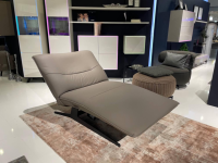 JOOP! - Einzelliege 8168 Leder 31 Longlife Soft Rauch Grau Braun Gestell Edelstahl Anthrazit Pulverbeschichtet Schwarz - 9