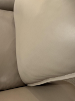 Erpo - Sessel Porto 183 Extra Hoch Leder Stone Braun Füße Hochglanz Inkl. Hocker - 2
