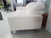 WK Wohnen - Sofa Venosa Stoff Cl.4 Nevio Weiß mit Verstellfunktion - 3