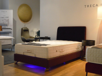 Treca Interiors - Bett Madeleine Trecaflex M5.2 Motorisch Verstellbar Stoff Rot mit Matratze - 4