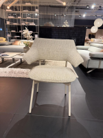 himolla - Armlehnstuhl Dining 1471 Stoff 24 Ono Playa Beige Gestell Metall Beige Pulverbeschichtet - 3