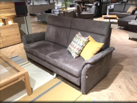 Global - Sofa Arima H SVZ 22 80 M Stoff Torino 7 Schlamm Grau Metallfuß - 2