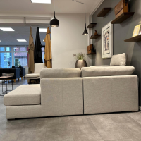 Gehlenborg Sitzmöbel - Ecksofa Living Lounge Romo Stoff Ruskin Platinum Grau Füße Buche Wenge Inklusive Hocker - 4