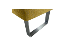 K+W - Eckbank 4192 Game II Uni Stoff Gelbton Gestell Metall Gebürstet Mit Stoff Bezogen - 6