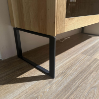 Contur - Highboard Mileto C Asteiche Gebürstet Geölt Gestell Metall Schwarz Mit LED Beleuchtung - 9