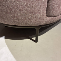 Wittmann - Sofa Vuelta 140 Stoff Gent Aubergine Rosa Füße Metall Bronze Pulverbeschichtet - 7