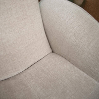 Jori - Relaxsessel Daydreamer Innen Stoff Galetti 003 Grau Außen Leder Lipano Ovo Grau 4 Sternfuß Schwarz - 3