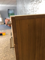 Schröder Franz - Highboard Kitzalm Montana Kernasteiche Natur Gebürstet Akzent Satinglas Snow Grau - 2