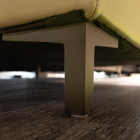 Modulmaster - Ecksofa MM PN1161 Leder Vivre 120 Alu Grau Fuß Metall Schwarz Inklusive Kissen - 4