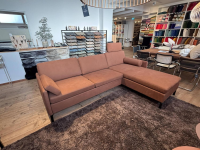 Brühl - Ecksofa Alba 55/70 Leder Taron 45 Cognac Braun Metallfüße Schwarz - 3