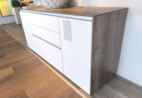 Nobilia - Sideboard Nizza Front Lacklaminat 967 Alpinweiß Weiß Ultramatt Korpus Eiche Havanna Nachbildung - 2