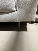 Rolf Benz - Ecksofa 424 Stoff 044.12 Seidengrau Grau Beige Füße Umbragrau Matt - 5