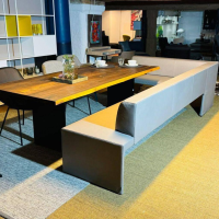 Walter Knoll - Eckbank Together Leder Elen Taupe 1406 Braun Grau - 4
