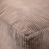 Poliform - Hocker Westside Soft Rechteckig Stoff Glasgow Tortora Braun Beige Basis Matt Braun Nickel - 3