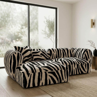 Bretz - Ecksofa Modulares Sofasystem Tharuun UDli-Ure 100 Stoff 67 8046 Zebra - 2