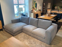 Natura - Ecksofa Stormy Stoff 2 Lapis Khaki Grün Grau Füße Kunststoff Mit Stoff Bezogen - 7