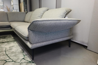 W. Schillig - Ecksofa Sherry Stoff W60 21 Silver Grau Fuß Metall FP6 M95 Anthrazit Mit Kopfstützenverstellung - 5