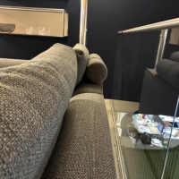 COR - Ecksofa Mell Lounge Edition 148001 Stoff 5016 Mittelgrau Metallgestell Schwarz Pulverbeschichtet - 7