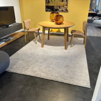 Miinu - Teppich Jay Bee 101 Seide Und Schurwolle White Swan Grau Weiß Handgeknüpft 202x282 - 4