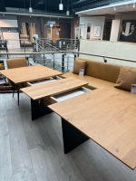 K+W - Funktionstisch Vari Platte Echtholzfurnier Asteiceh Natur Wangen MDF Schwarz Struktur Mit Synchronauszug - 8