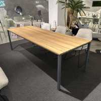 Janua - Outdoortisch S600 Platte Akazie Gestell Schiefergrau Schwarz Pulverbeschichtet - 9