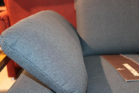 Carina - Ecksofa Memphis Lounge Stoff 3 Melrose Deep Ccean Blau Gestell Chrom - 2